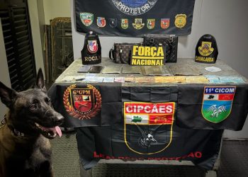 Policiais da Base Arpão 2 apreendem cocaína escondida na bagagem de passageiro