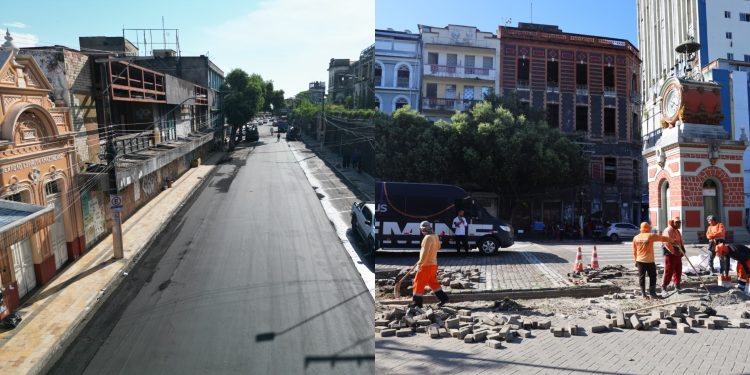 Em 2025, mutirão da prefeitura devolve vida, identidade e pertencimento ao Centro Histórico de Manaus