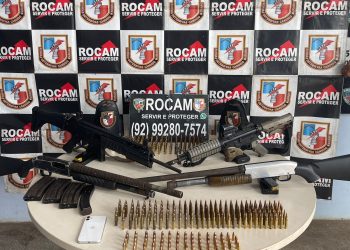 Apreensão de arma de fogo aumenta de 217,8% no Amazonas, aponta MJSP