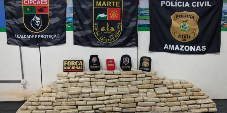 Base Arpão 3: PMAM apreende mais de 220 kg de skunk nas proximidades de Barcelos