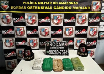 Operação Interior Mais Seguro: PMAM prende homem transportando drogas em embarcação