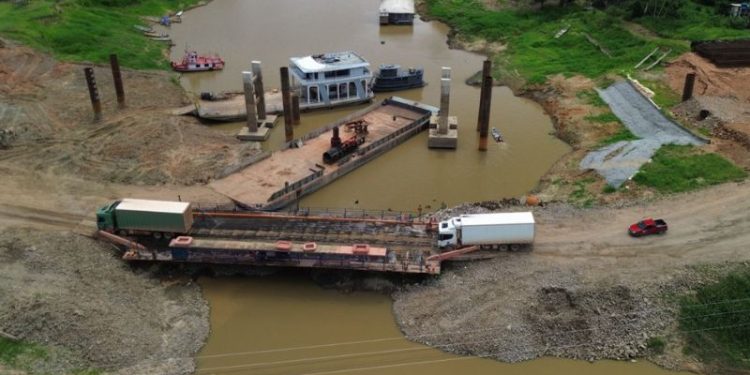 Ponte Sobre o rio Autaz Mirim será inaugurada na primeira quinzena de abril