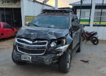 Homem é preso após furtar caminhonete e causar série de acidentes em Novo Airão