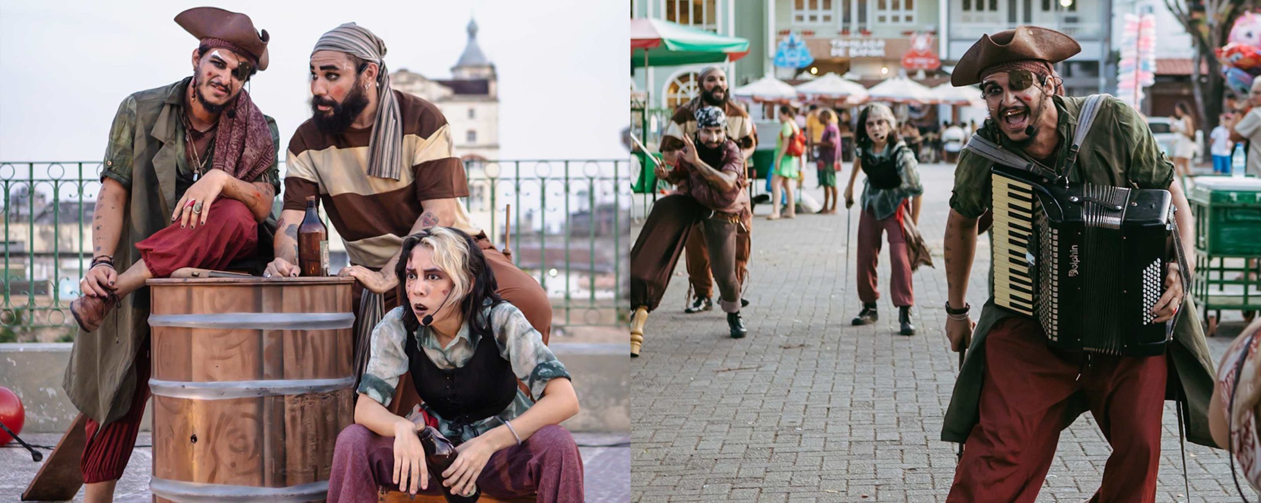 Espetáculo 'Aaarrg! Piratas!' leva aventura pelo Rio ao Teatro Amazonas