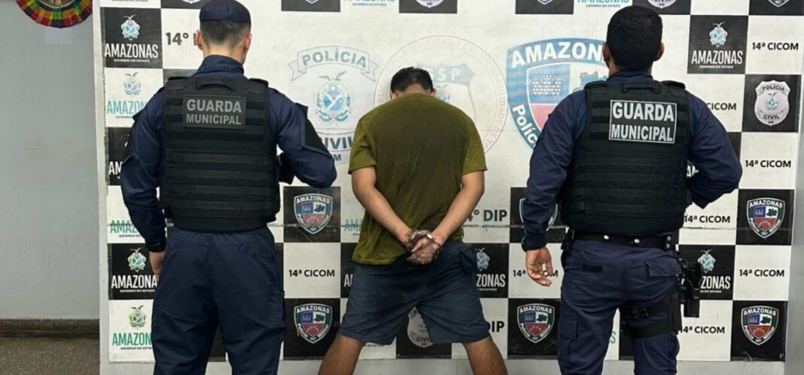 Homem é preso por tráfico e gavião é resgatado ferido pela Guarda Municipal de Manaus