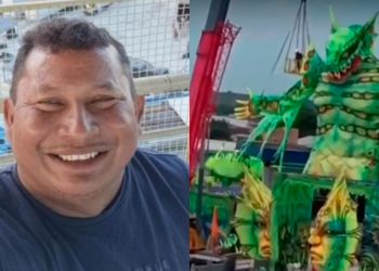 Trabalhador morre ao cair de alegoria da Flor Matizada em Manacapuru