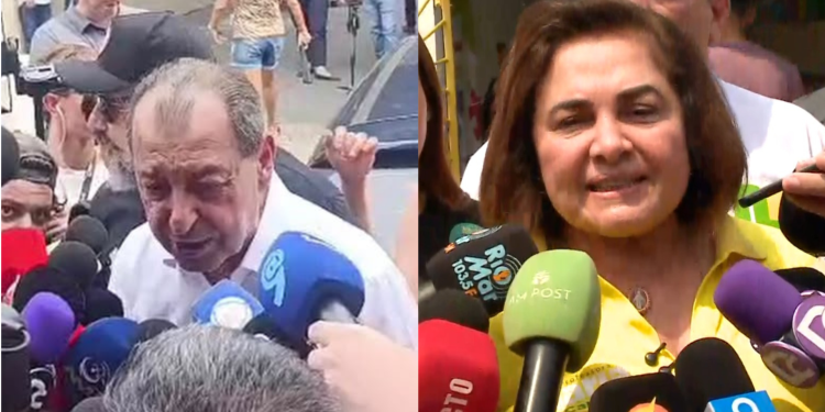 Eleições 2026: Omar Aziz e Maria do Carmo votam em zonas eleitorais de Manaus para 2° turno